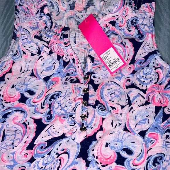 Lilly Pulitzer NWT Essie Top It’s For Shore $58 Size XXS - Picture 10 of 10